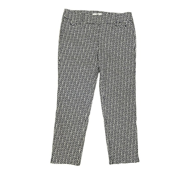 LOFT Pants - Ann Taylor Loft The Riviera Pants Geometric Size 4 Cropped Marisa Fit